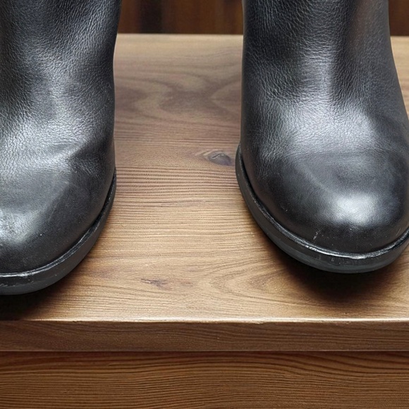 Kork Ease Olsen Harness Black Leather Knee High Boots Size 8.5 - Picture 3 of 9